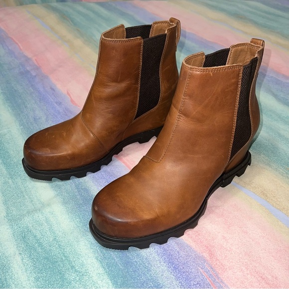 Sorel Women's Joan Of Arctic Wedge II Chelsea Boot Brown, Size 11 - Picture 3 of 9